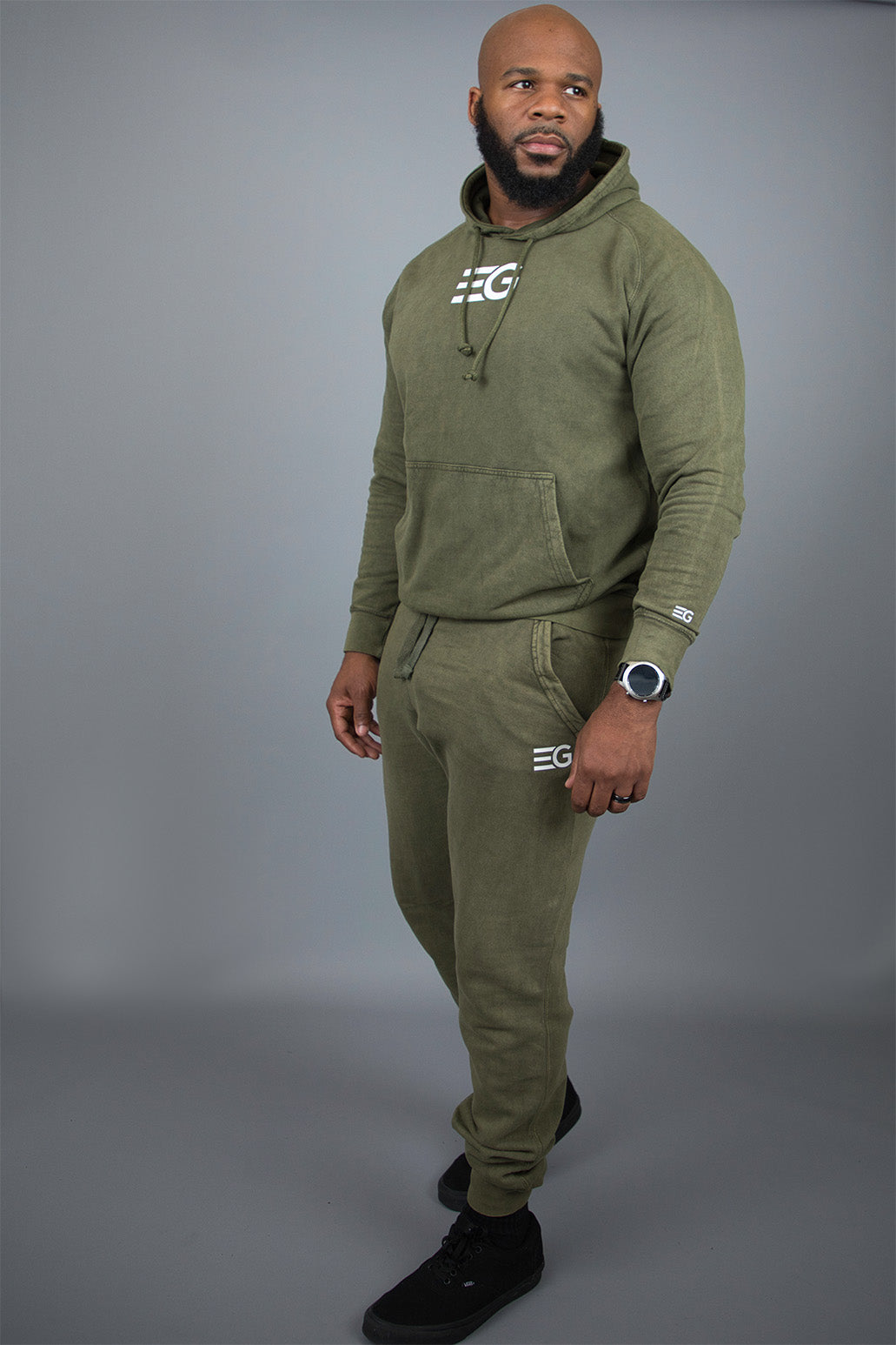 Prosperity Olive Vintage Hoodie - El Guapo Apparel