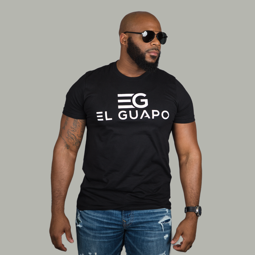 
                      
                        EL GUAPO Signature Tee - White Logo - El Guapo Apparel
                      
                    