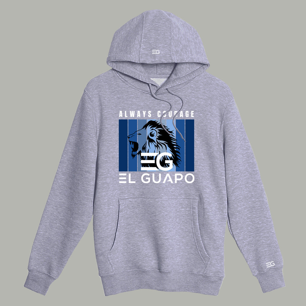 Always Courage Heather Grey Signature Premium Hoodie - El Guapo Apparel