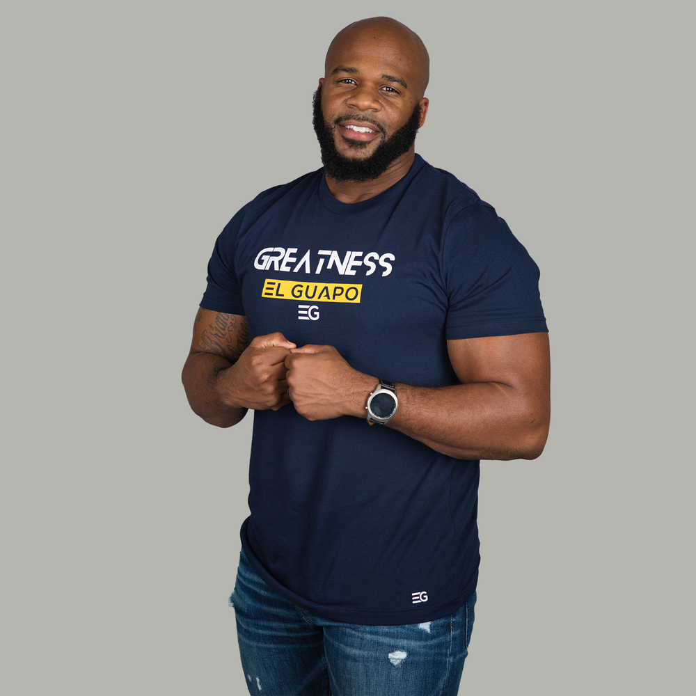 
                      
                        GREATNESS El Guapo Signature Tee - El Guapo Apparel
                      
                    