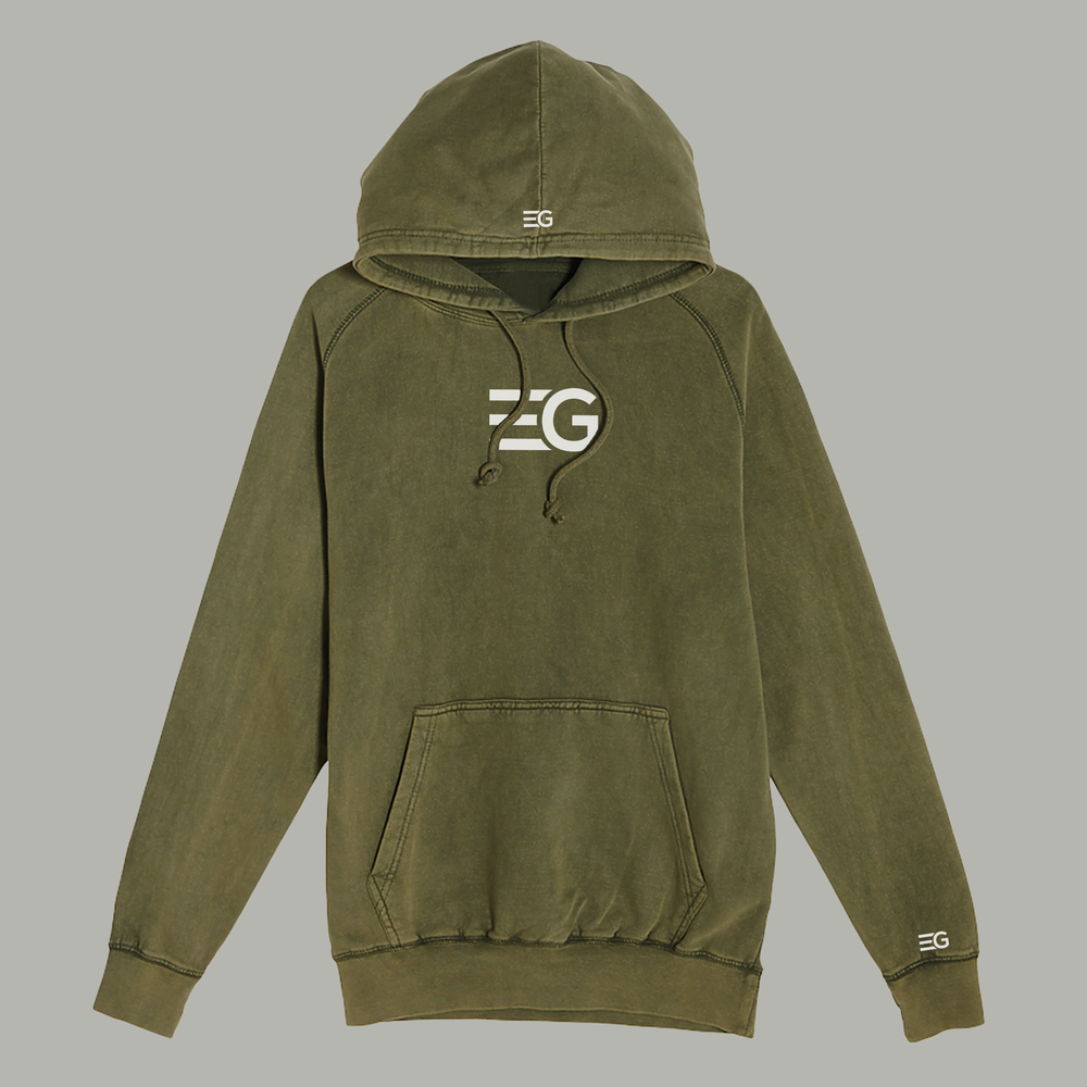 Prosperity Olive Vintage Hoodie - El Guapo Apparel