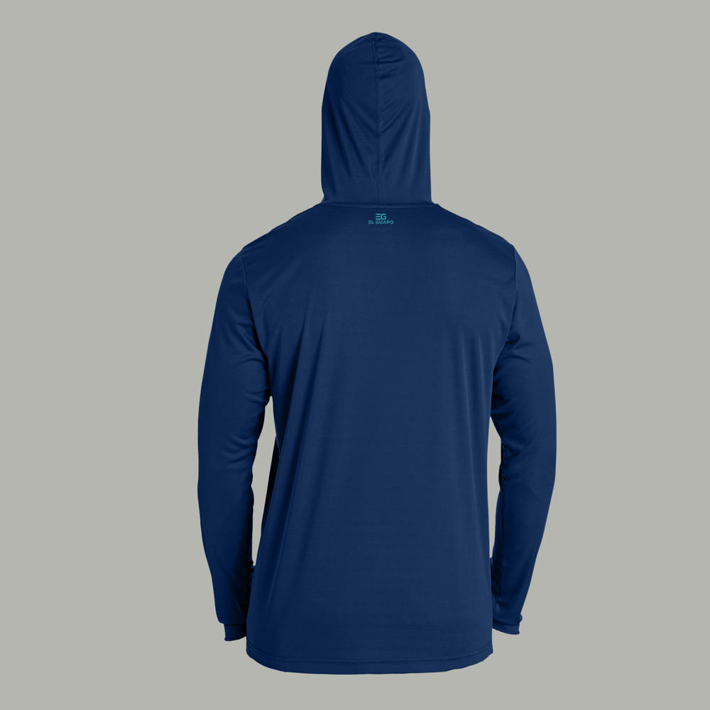 
                  
                    EG Splash UV Performance Hooded Long Sleeve Shirt in Buccaneer Blue - El Guapo Apparel
                  
                